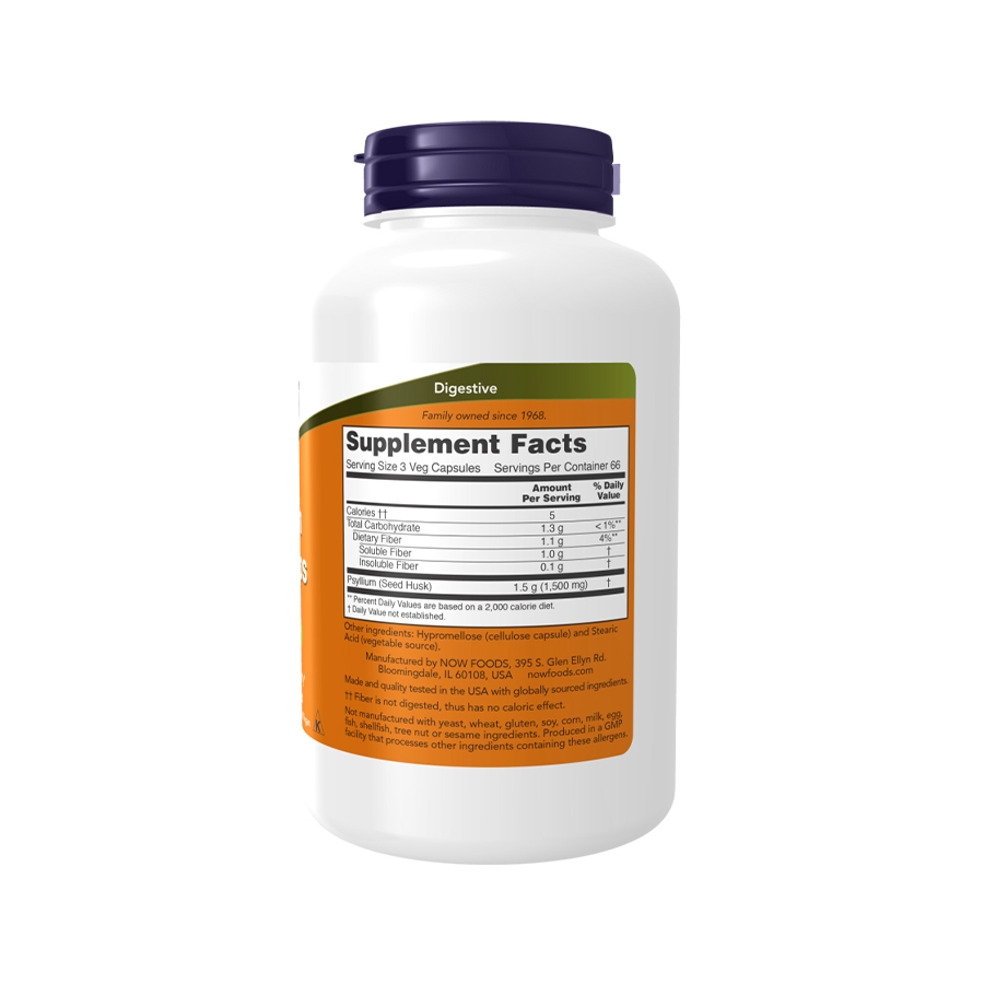 Now サイリウムハスク キャップ 500mg (500 カプセル)
