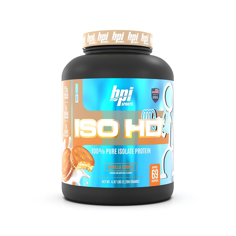 Bpi Iso Hd 100% ピュア アイソレート プロテイン、5 ポンド (69 食分)