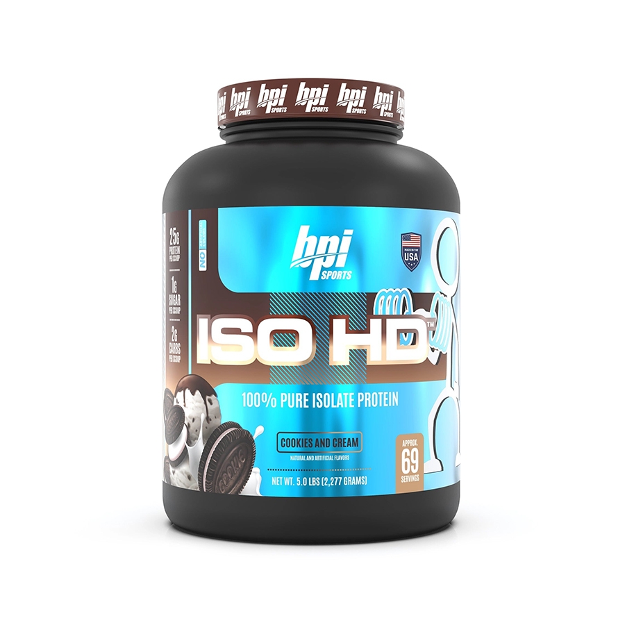 Bpi Iso Hd 100% ピュア アイソレート プロテイン、5 ポンド (69 食分)