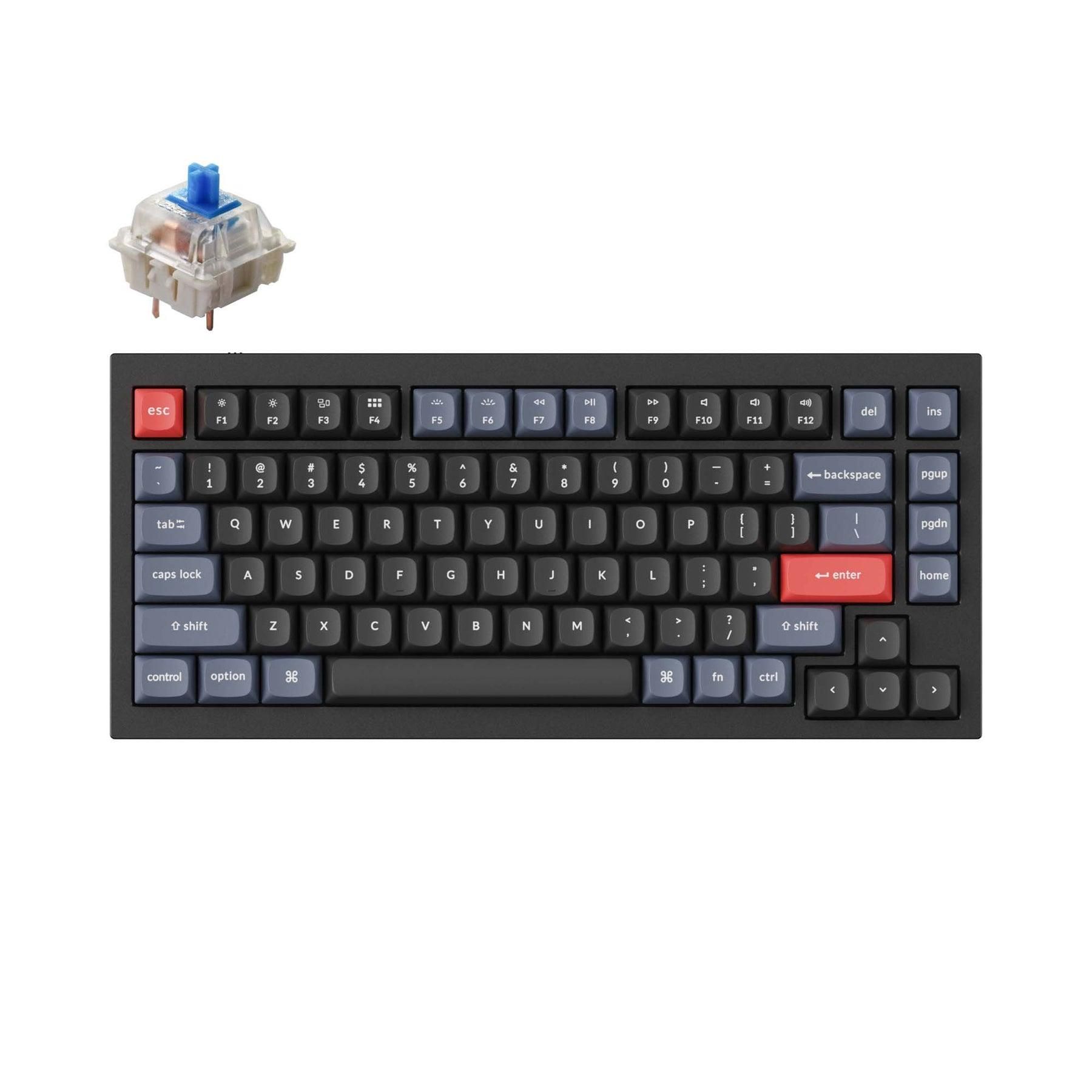 Keychron Q1v2 - フルバージョン - LED RGB - ホットスワップ - ノブなし