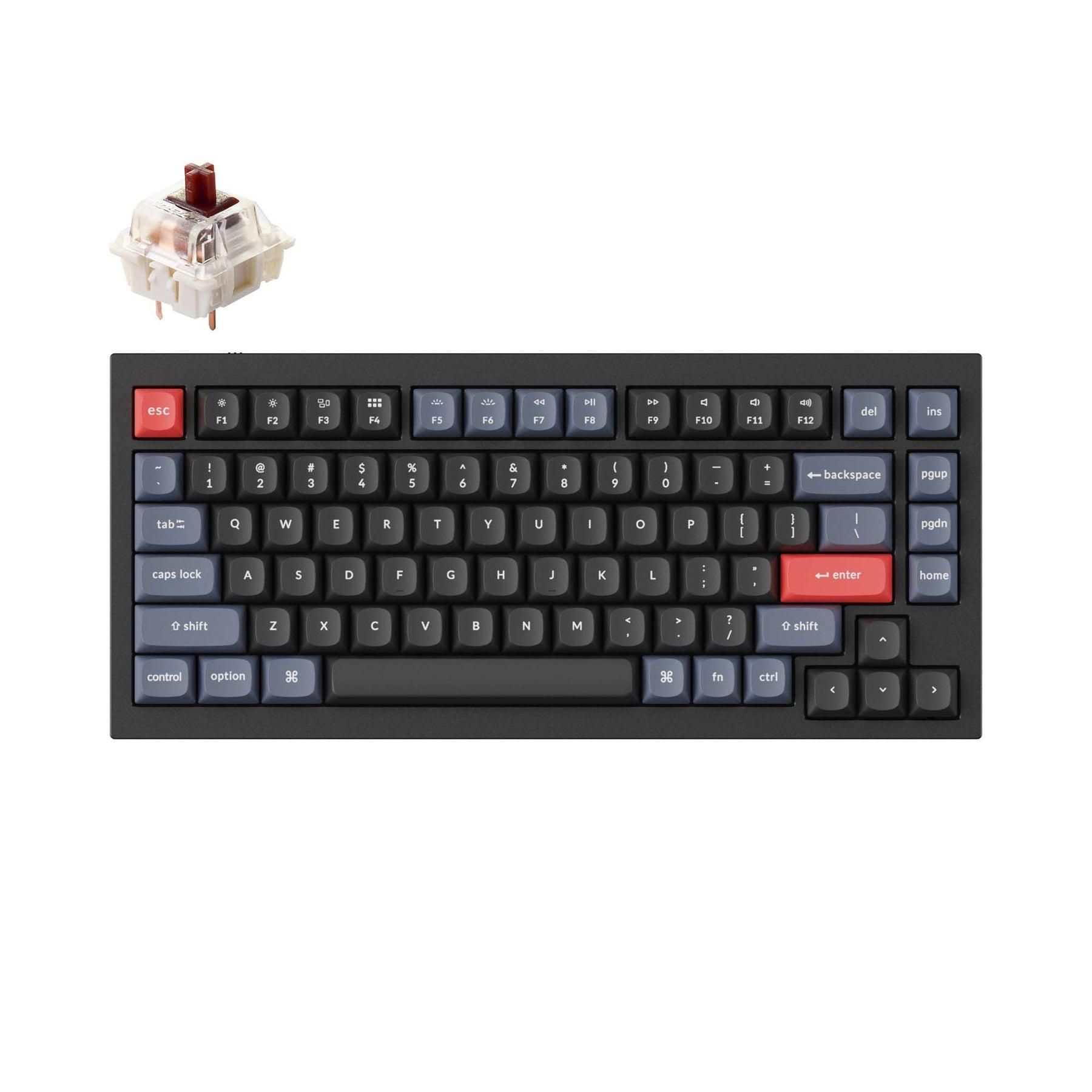 Keychron Q1v2 - フルバージョン - LED RGB - ホットスワップ - ノブなし