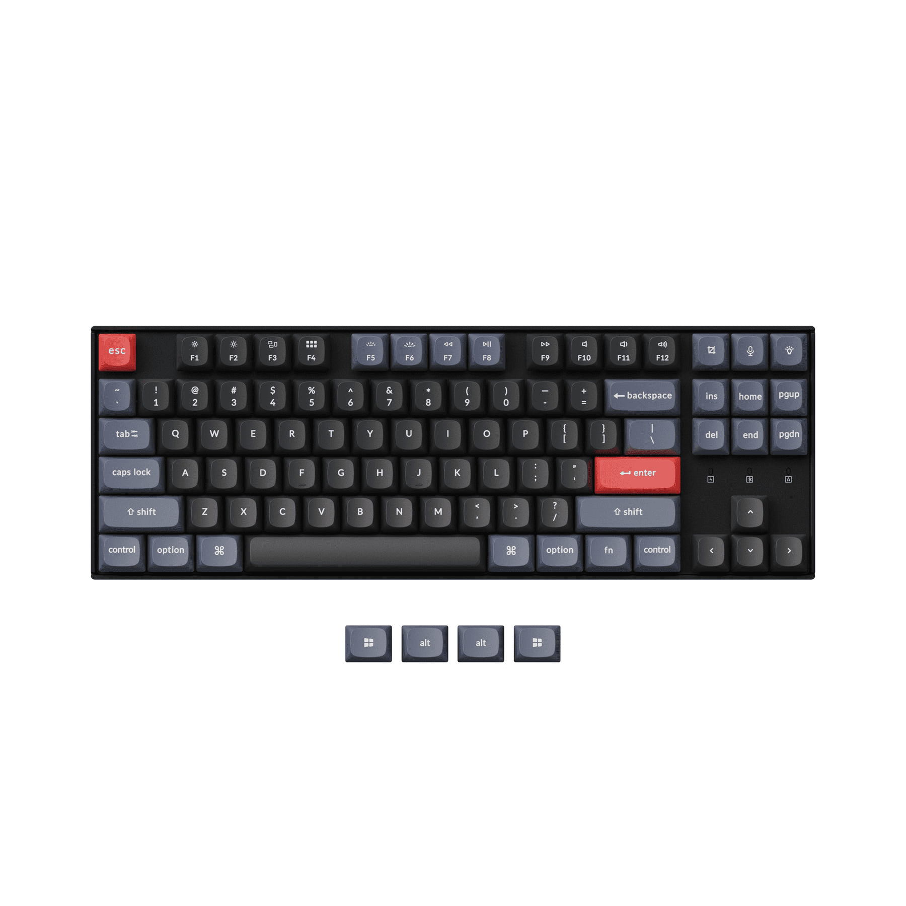 Keychron K8 Pro - フルバージョン - プラスチック - シングル LED - ホットスワップ - Gateron G Pro