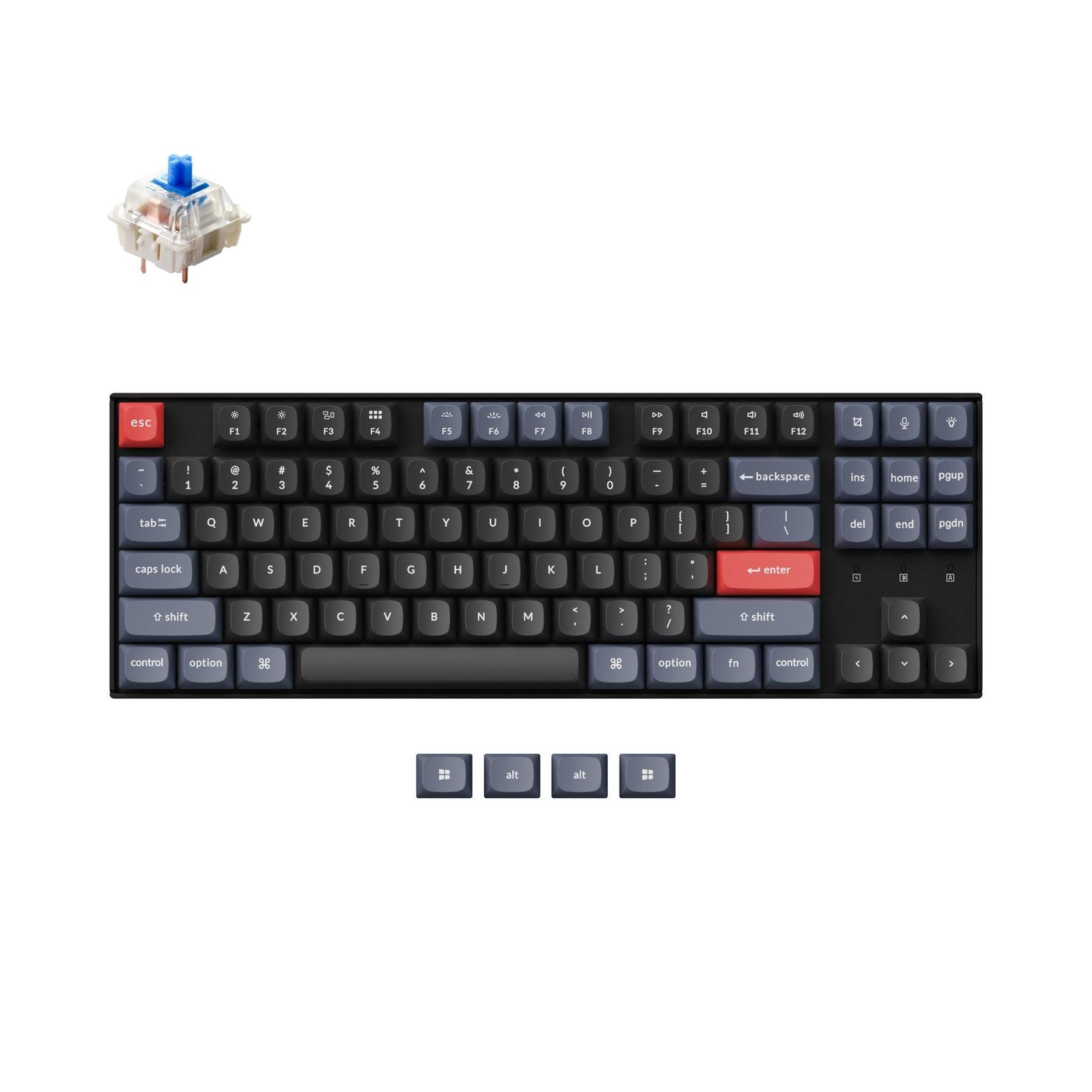 Keychron K8 Pro - フルバージョン - プラスチック - シングル LED - ホットスワップ - Gateron G Pro